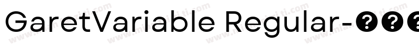 GaretVariable Regular字体转换